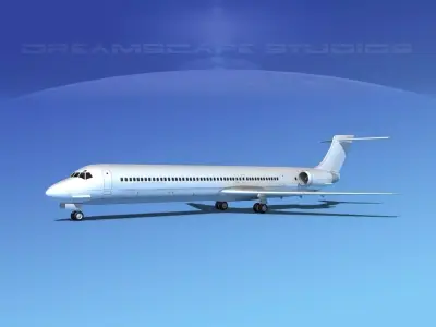 McDonnell Douglas MD-83 LP SS 3D model