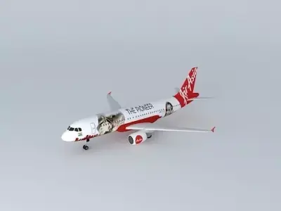 AirAsia India Airbus A320 216 The Pioneer Alta Aviation Special Free 3D model
