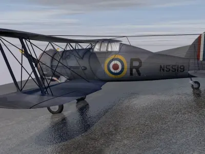 Gloster Gladiator Mk-1 3D model