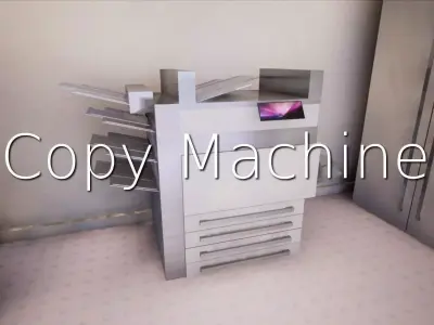 Copy Machine SHC Quick Office LM Low-poly 3D model