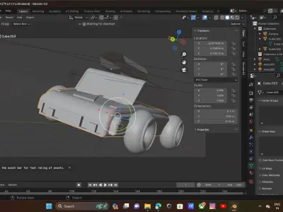 low poly car Low-poly 3D model