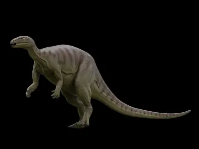 Camptosaurus dinosaur Low-poly 3D model