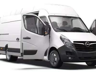 Opel Movano Van L4H3 HQ Interior 2021 3D model