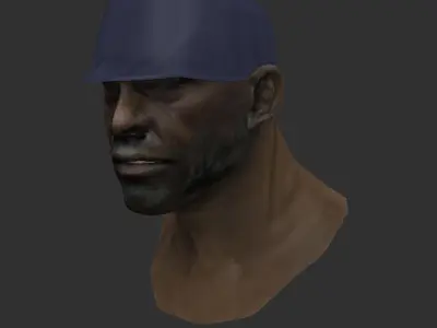 Johny man wearing cap 3D model