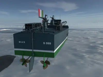 MAS - Italiano torpedo boat 3D model