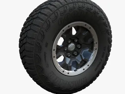 Offroad custom 4x4 wheel 3D model