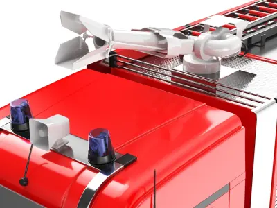 Detailed Three Trucks 02 3D model
