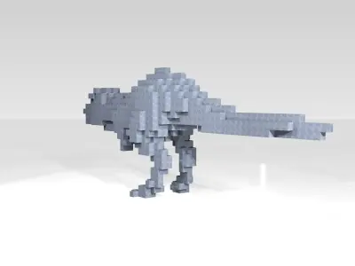 Tyrannosaurus Voxel 3D model