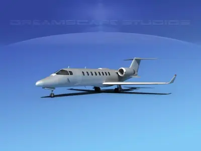 LearJet 45 Bare Metal 3D model
