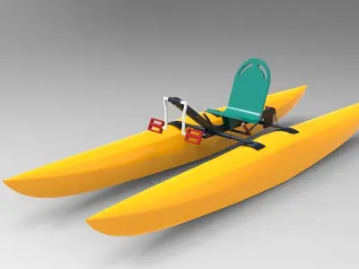Portable Boat Free 3D model