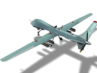 Reaper  Drone Low-poly 3D model