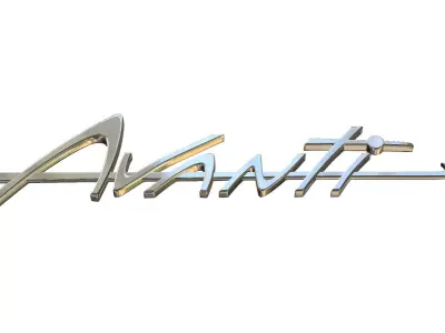 avanti logo 3D model