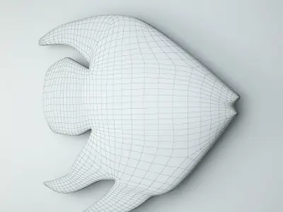 Wall Relief Fish 3D model