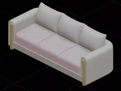 Sofa Furniture 3D model purchase