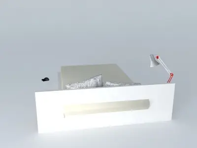 Simple bed Free 3D model order