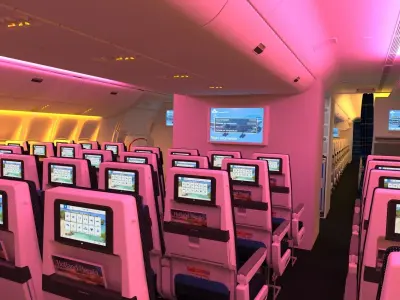 Boeing 777 KLM economy interior 3D model