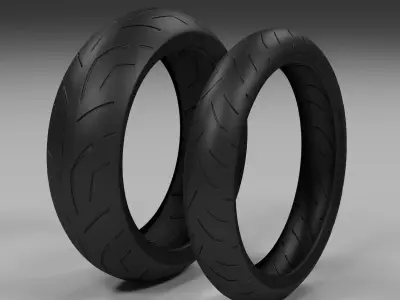 Bridgestone Battlax s20 Low-poly 3D model