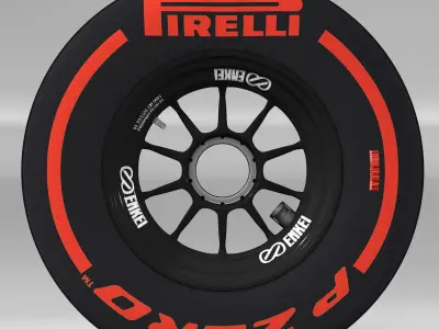enkei supersoft rear tyre Low-poly 3D model