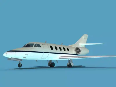 Dassault Falcon 20 V02 3D model