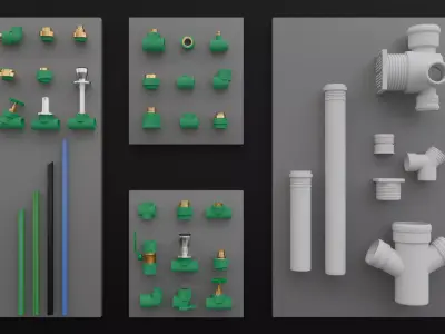 Plumbing PPR System 3D model