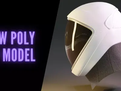 SpaceX 2020 Historical FIRST Commercial flight Suit Helmet Low-poly 3D model