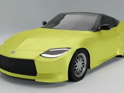Nissan Z 2023 3D Model Free low-poly 3D model