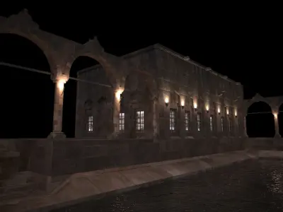 Urfa Lake With Fish 3D model