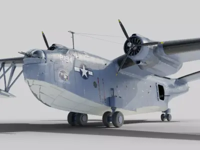 Martin PBM-3 Mariner 3D model