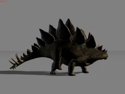 Stegosaurus Animal Low-poly 3D model