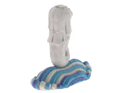  Merlion Statue Low-poly 3D model