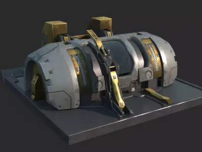 Future Sci-Fi Matter Generator 3D model