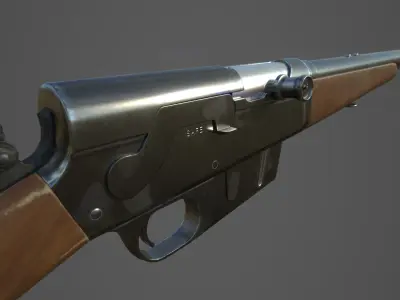 Remington Model 8 cal 35 PBR Low-poly 3D model
