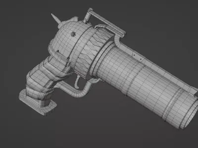 High quality Jinx Gun Free low-poly 3D model