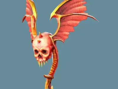 Medieval Polearms Weapon Pack 06 Low-poly 3D Model Low-poly 3D model