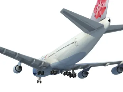747-400 China Airlines 3D model