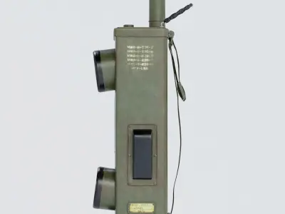 Military Radio  Low-poly 3D model