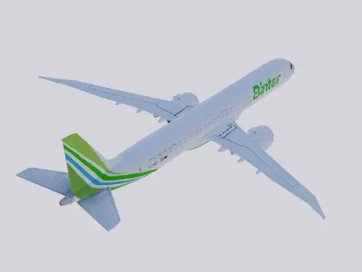 Embraer E-195 E-Jets E2 Binter 3D model