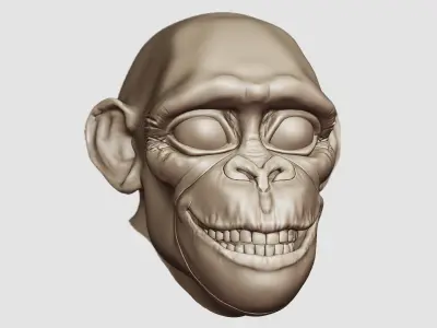 cartoon monkey 3D model