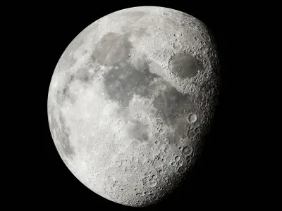 Photorealistic Moon 50K 3D model