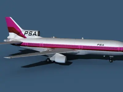 Lockheed L-1011-50 PSA 3D model
