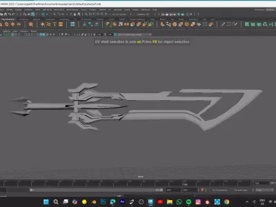 SWORD MODEL GAME READY ASSET Low-poly 3D model