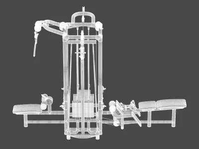 Technogym Cable Stations 4 3D model