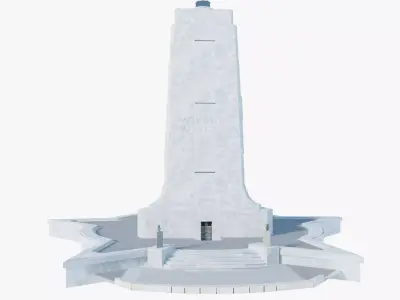 Wright Brothers National Memorial Low-poly 3D model