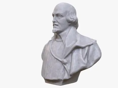 Shakespeare Marble Bust 3D model