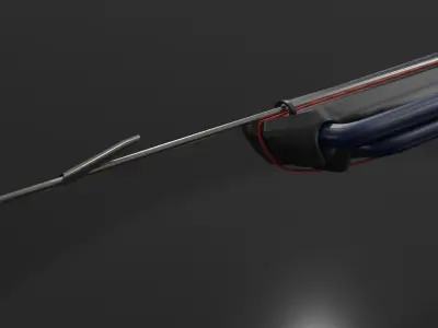 Pro Speargun Low-poly 3D model