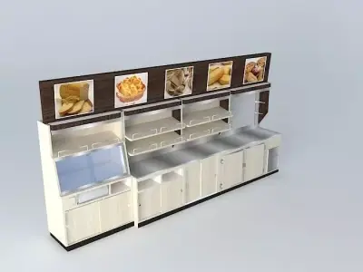 Kit113 Desk wall by Alex Marques Free 3D model