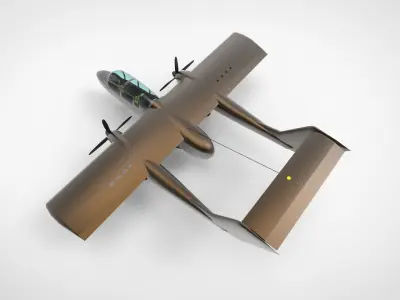 North American Rockwell OV-10A Bronco Series FSX 3D model