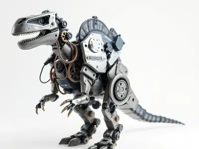 Mechanical Dinosaur Model Pack Low-poly 3D model