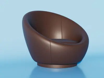 Premium Swivel Chair Free 3D model
