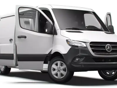 Mercedes Benz eSprinter Panel Van L2H1 FWD HQ Interior 2024 3D model